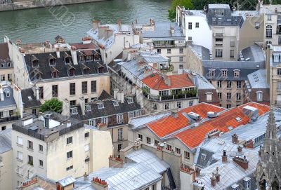 Paris rooftops.