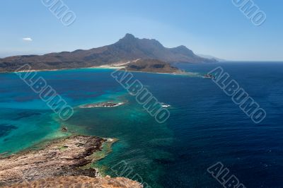 View of the Bay of Balos