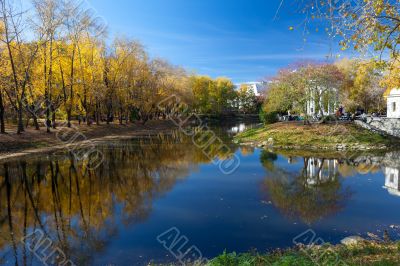 Haritonovsky garden with a pond