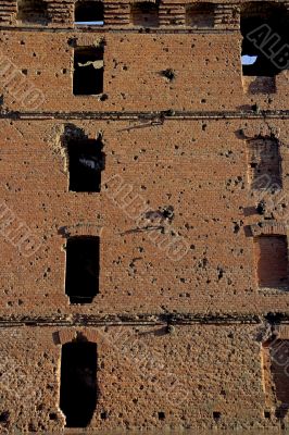 Ruined mill in Volgograd