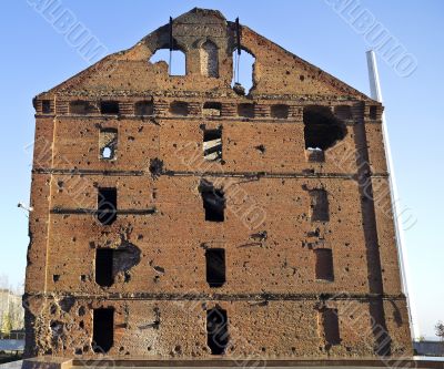 Ruined mill in Volgograd