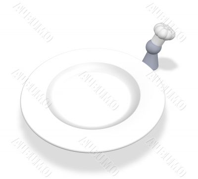 cook token and plate