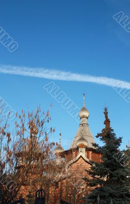 Domes of wooden church