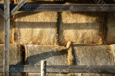 Stacked straw Stacked straw
