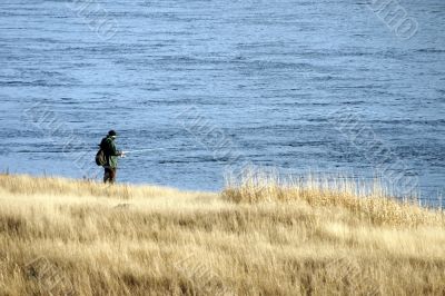 fishing by the river