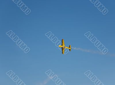 flying plane in the sky
