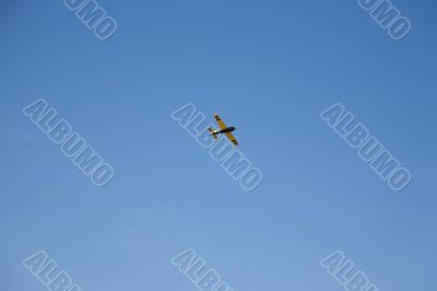 flying plane in the sky flying plane in the sky