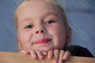 Beautiful girl with blond hair and blue eyes Beautiful girl with blond hair and blue eyes
