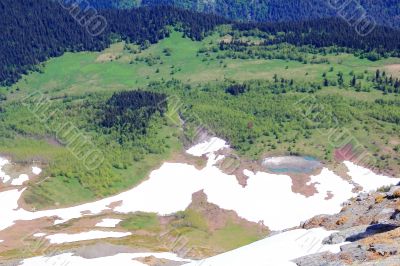 Caucasus mountains Dombai