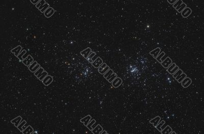 NGC 869 and NGC 884 Double Open Cluster in Perseus