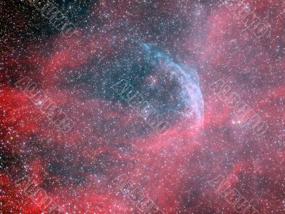 WR134 Wolf Rayet star and Ring Nebula