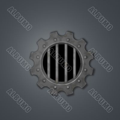 gear wheel prison window