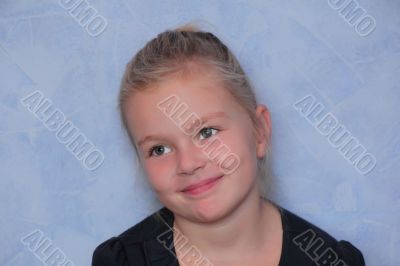 Beautiful girl with blond hair and blue eyes Beautiful girl with blond hair and blue eyes