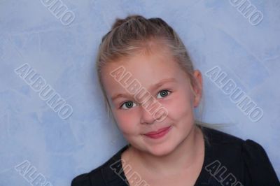 Beautiful girl with blond hair and blue eyes Beautiful girl with blond hair and blue eyes