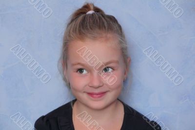 Beautiful girl with blond hair and blue eyes Beautiful girl with blond hair and blue eyes