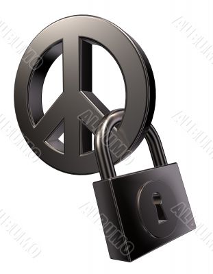 peace and padlock