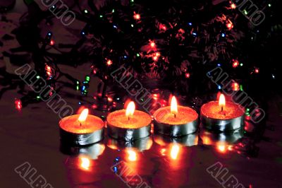 new year's decorations, Christmas  candles