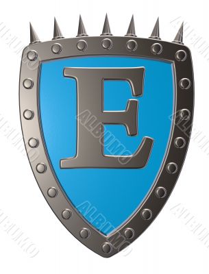 shield with letter shield with letter