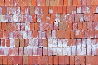 Red clay bricks.