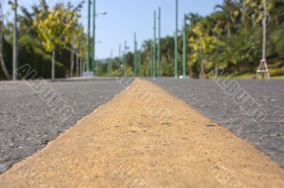 Road into town. Road into town.