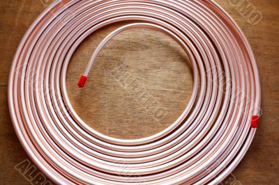 Copper pipe. Copper pipe.