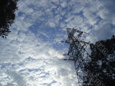 High-voltage tower