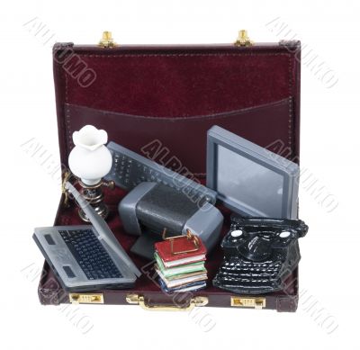 Old Technology in Briefcase Old Technology in Briefcase