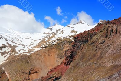 Caucasus mountains Dombai