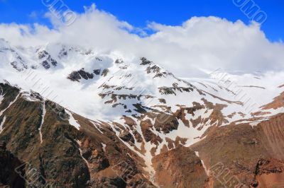 Caucasus mountains Dombai