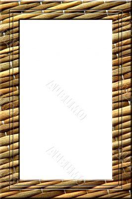 Straw mat portrait frame Straw mat portrait frame