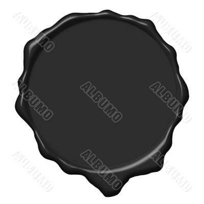 Black wax empty seal