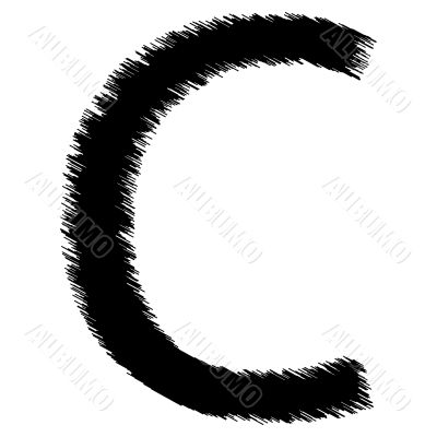 Scribble letter - C