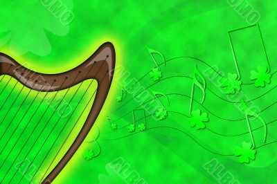 Saint Patrick`s harp