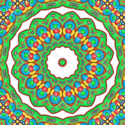 Colored mandala