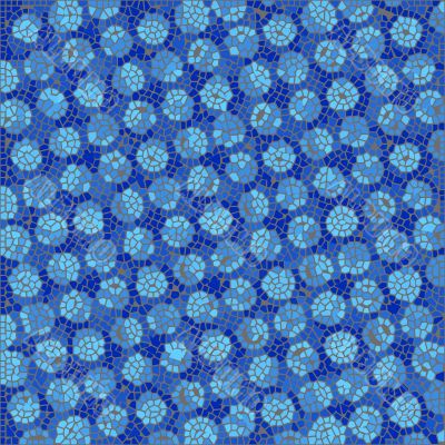 Blue mosaic texture