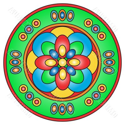 Colored mandala