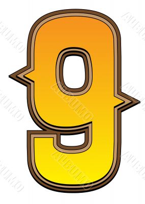 Western alphabet number  - 9