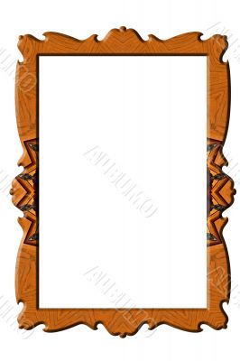 Decorated portrait rectangular frame Decorated portrait rectangular frame