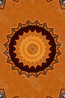 Wooden abstract decoration