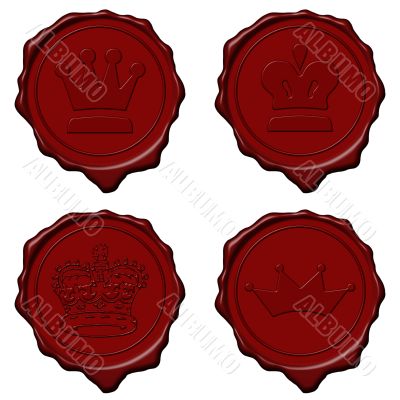 King crown wax seal collection