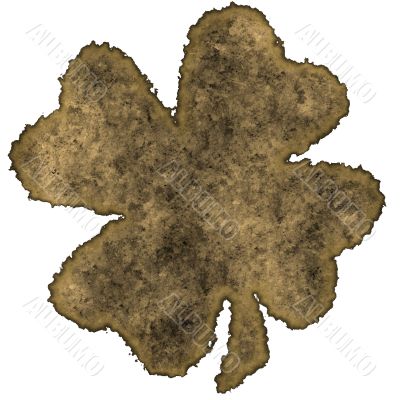 Shamrock burnt parchment