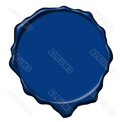 Blue wax empty seal