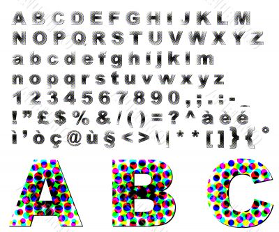 Dots fantasy alphabet
