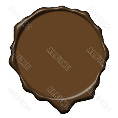 Brown wax empty seal