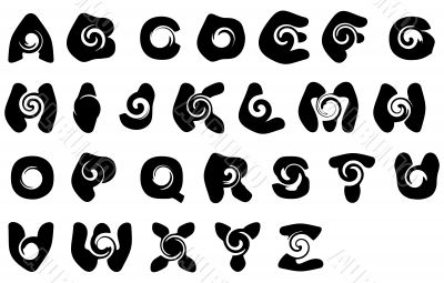 Spiral alphabet