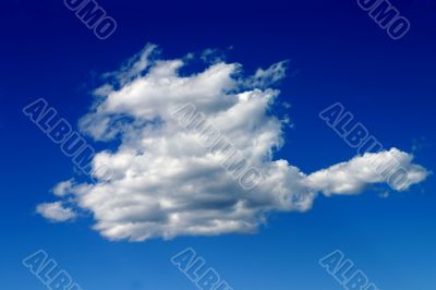White cloud in a blue sky