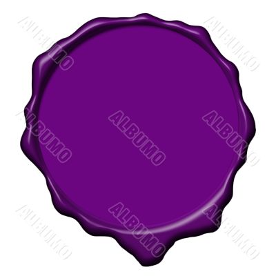 Violet wax empty seal Violet wax empty seal