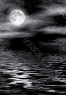 Moon on water