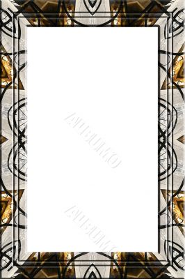 Abstract metallic portrait frame Abstract metallic portrait frame
