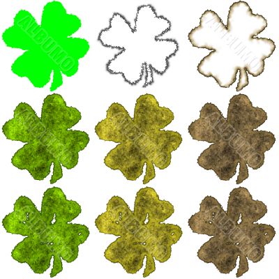 Shamrock burnt parchment